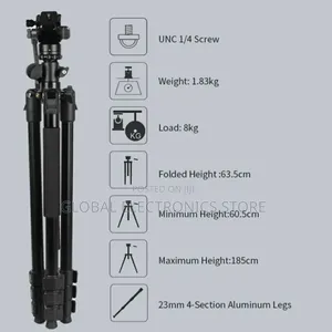 Jmary Ks355+Hg60 DSLR Ildc Camera 2-in-1 Monopod Tripod