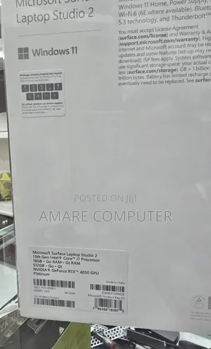 New Microsoft Surface Laptop Studio 2 16GB Intel Core I7 SSD 512GB