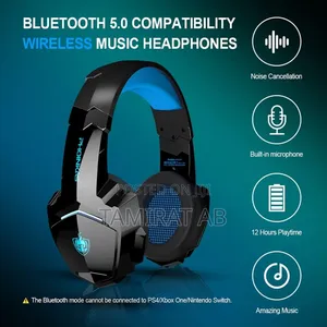 Wireless Gaming Headset for Ps4/Ps5/Pc/Xbox One/Switch, 7.1 Stereo