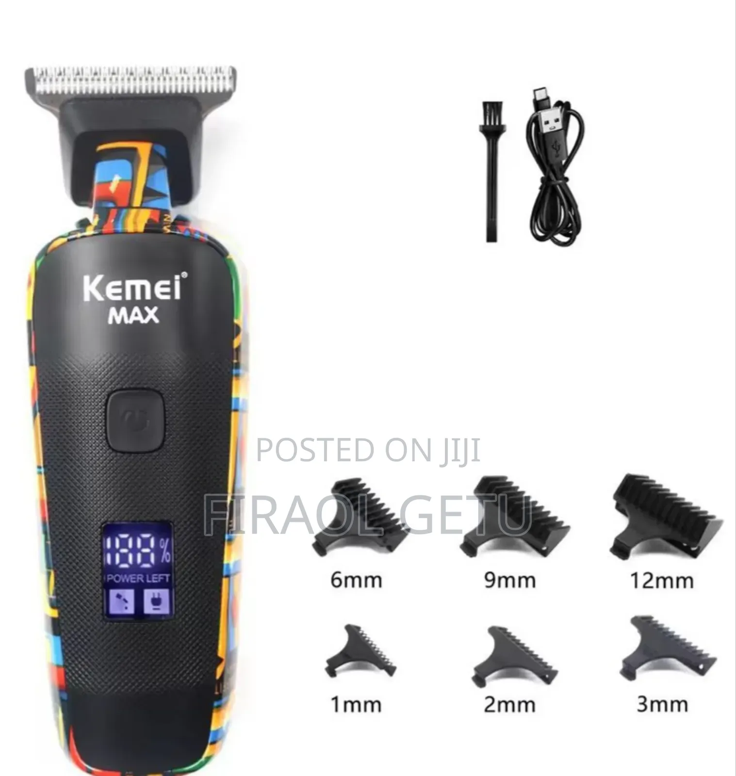 Kemei Km-Max5090 Professional Hair Clipper Kit Typ C Ub Charging