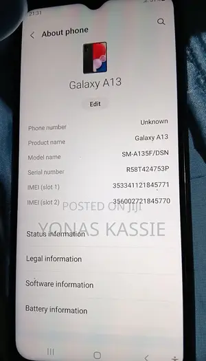 Samsung Galaxy A13 64 GB Gray