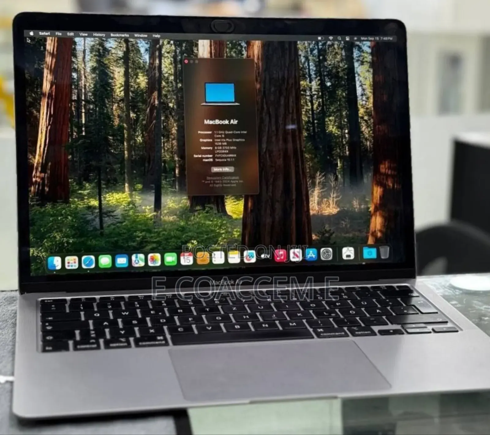 New Laptop Apple MacBook 8GB Intel Core I3 SSD 256GB