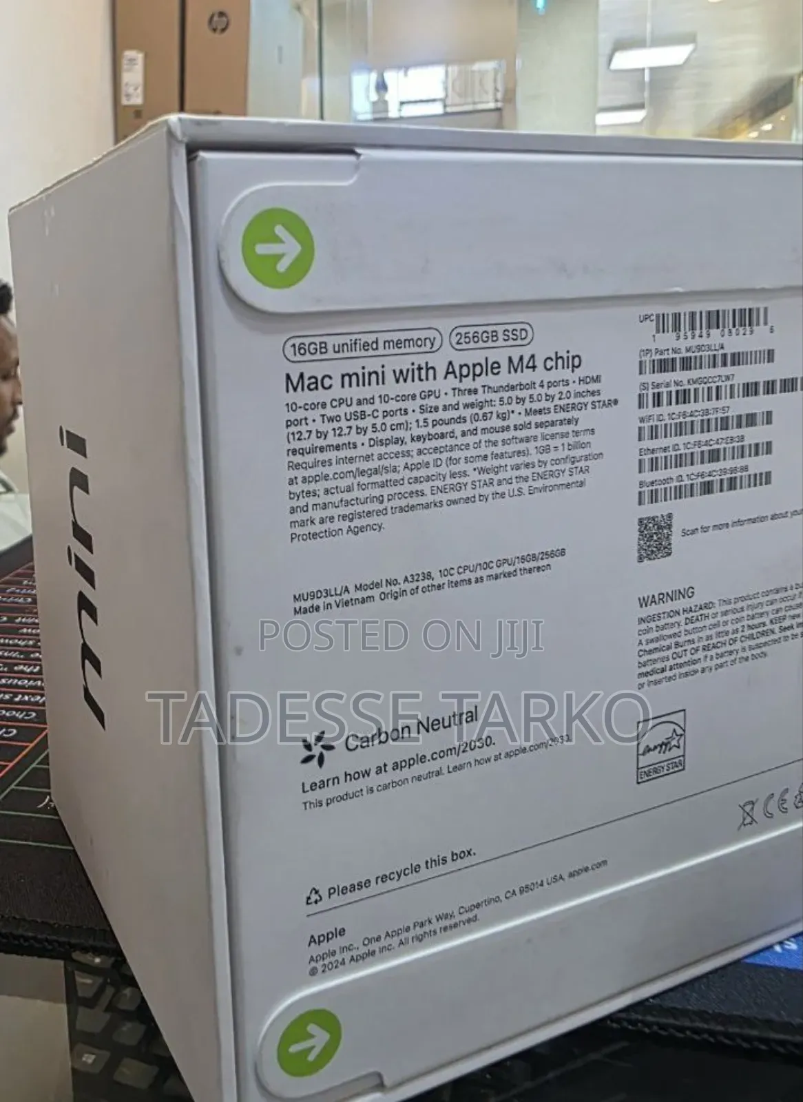 New Laptop Apple MacBook 16GB SSD 256GB