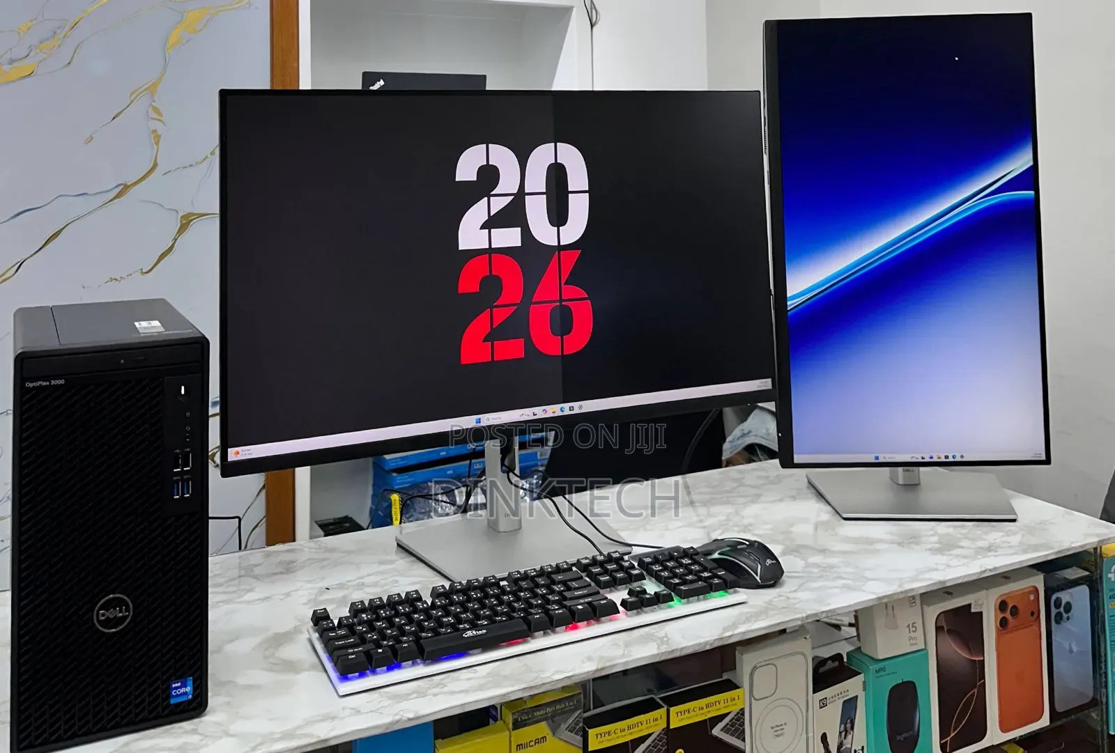 New Desktop Computer Dell Optiplex 3000 MT 8GB Intel Core I7 SSD 512GB