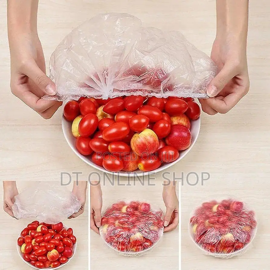 100 Pieces Disposable Food Cover,