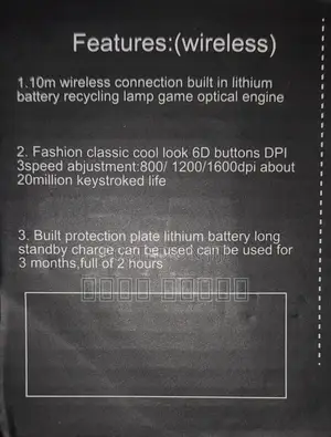 Wireless Gaming Mouse for Sale