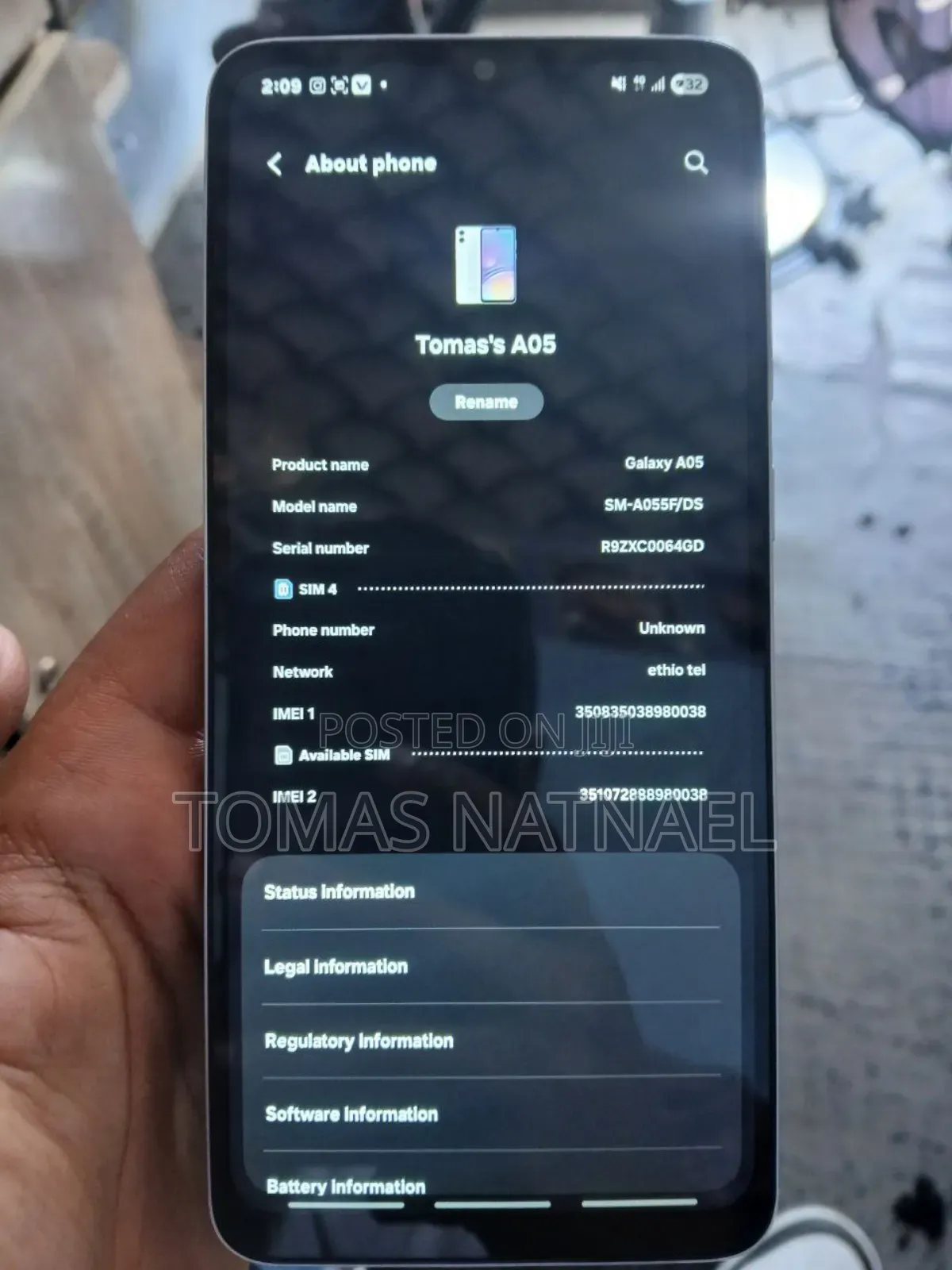 Samsung Galaxy A05 64 GB White