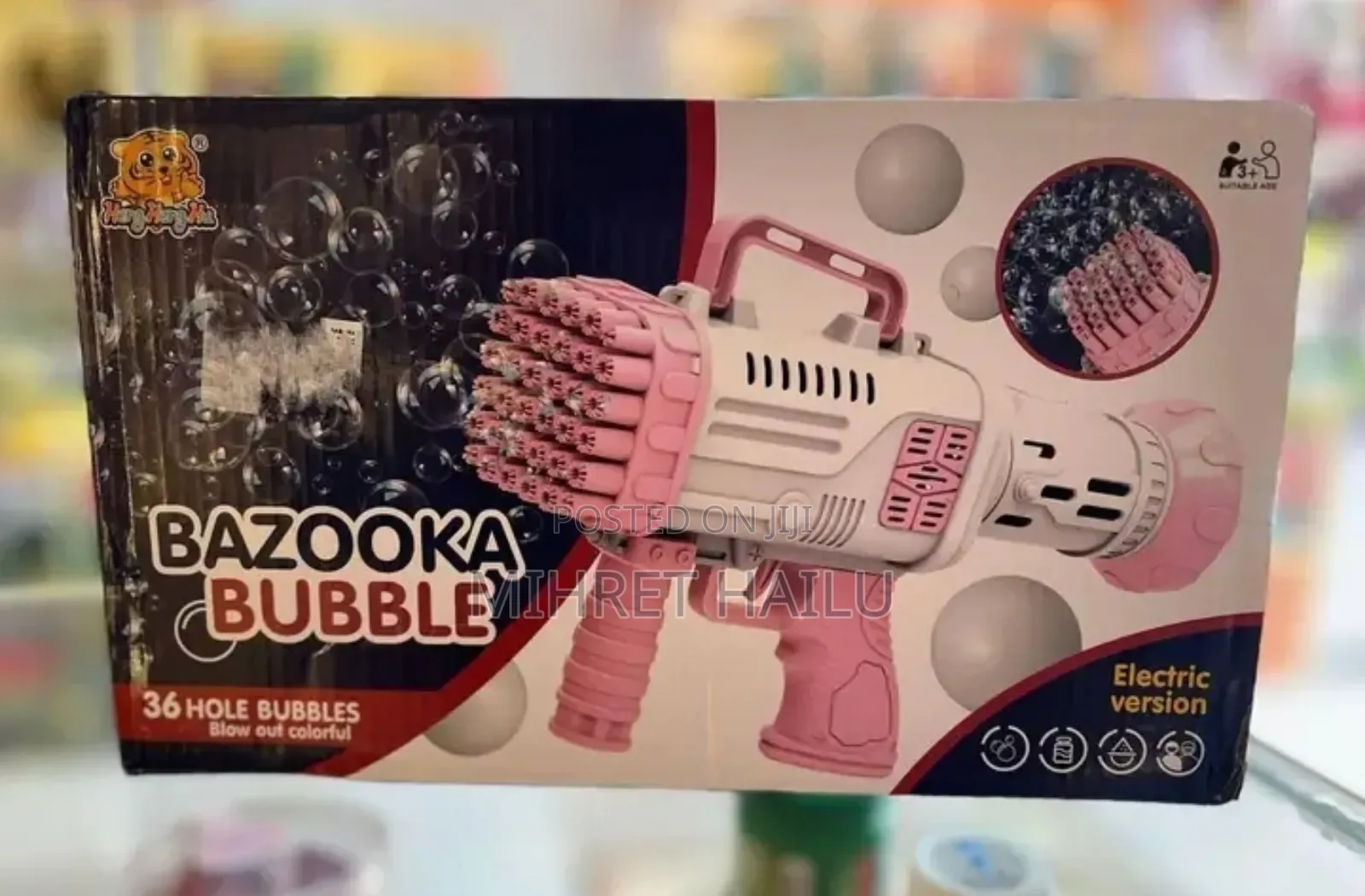 Handheld Bubble Gun Toy for Children, Outdoor Bubble Blowing Props Wit