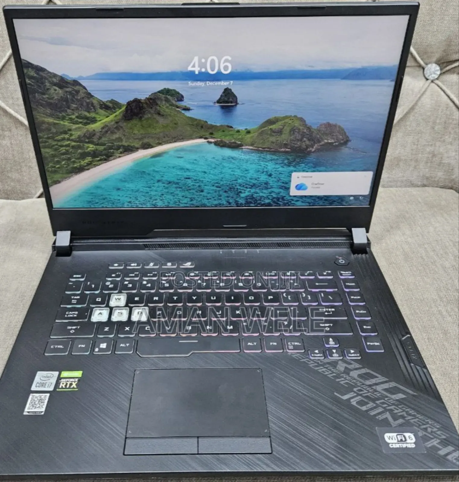 New Laptop Asus ROG Strix G15 16GB Intel Core I7 SSD 512GB