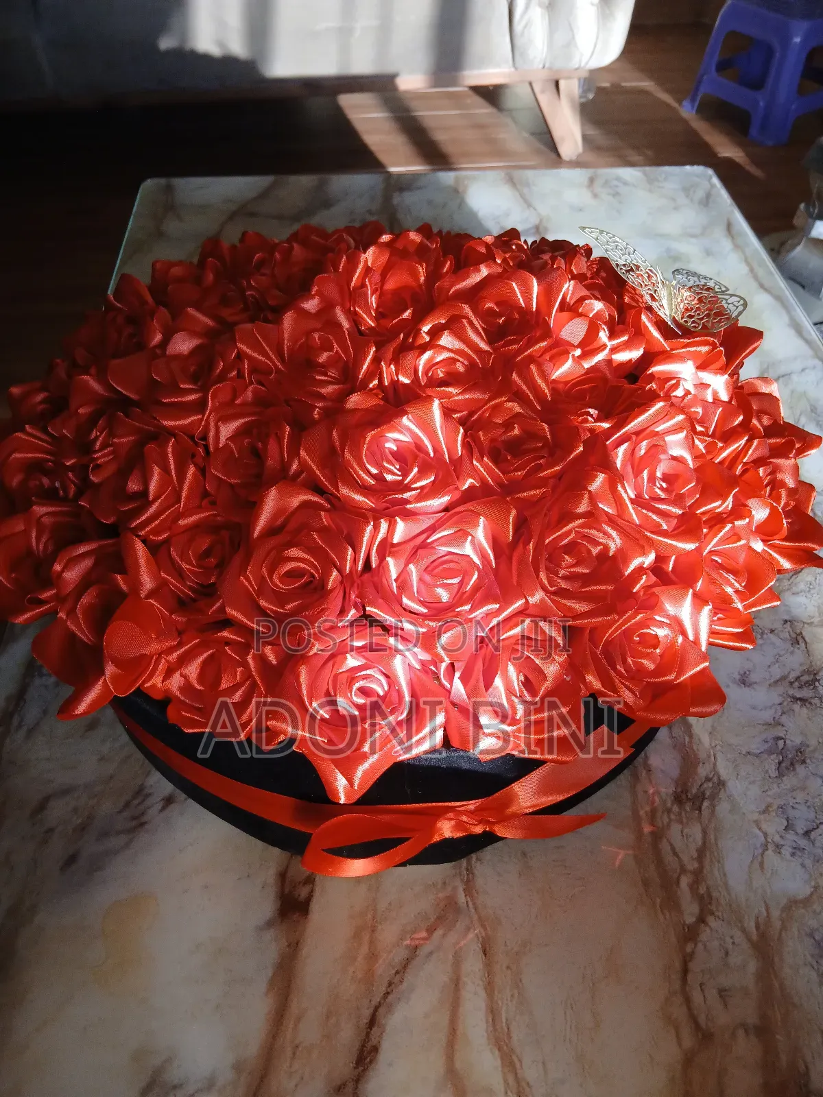 Ribbon Satin Rose Flower