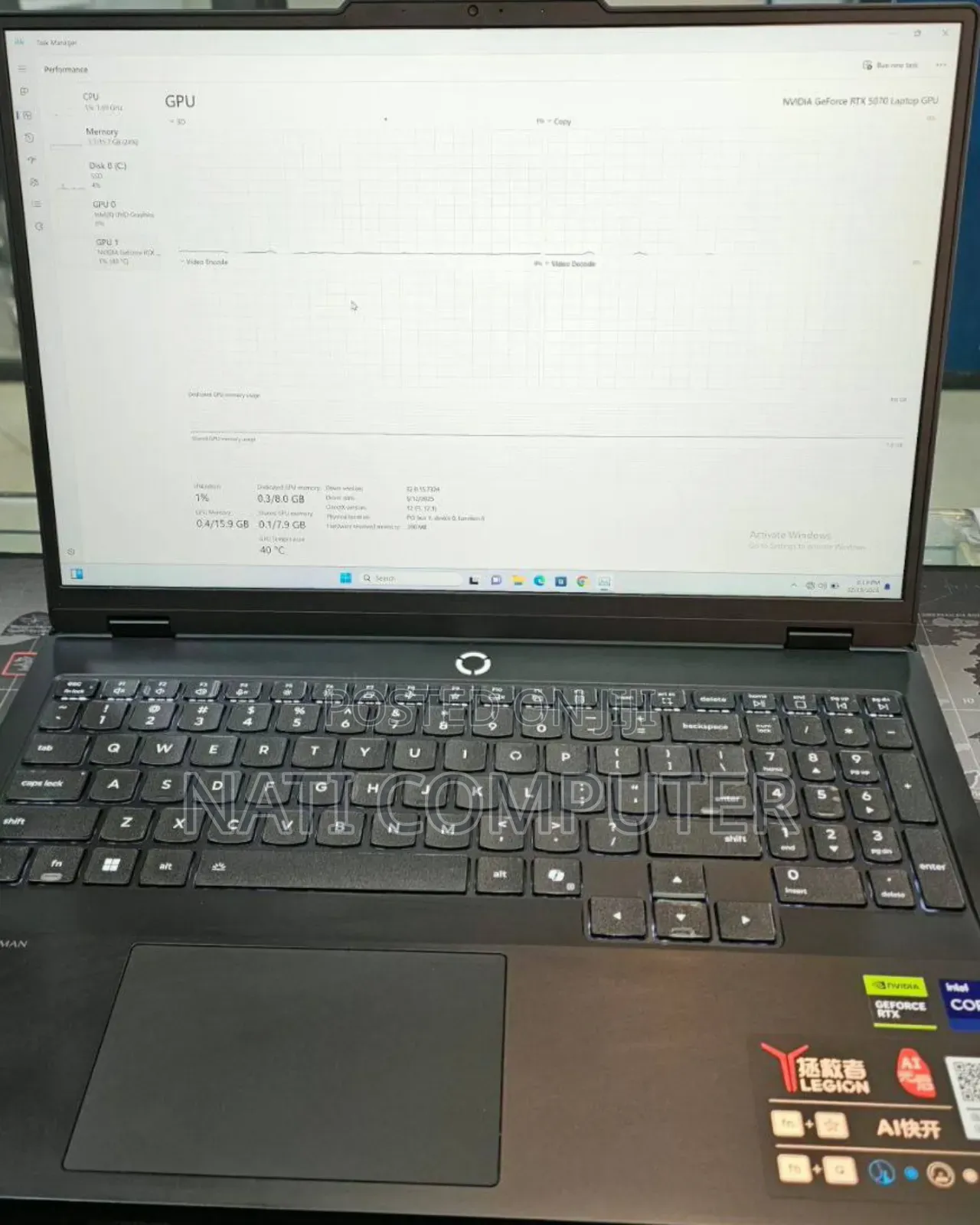 New Lenovo Legion Y7000P IRX9 Gaming Laptop 16GB Intel Core I9 SSD 1T