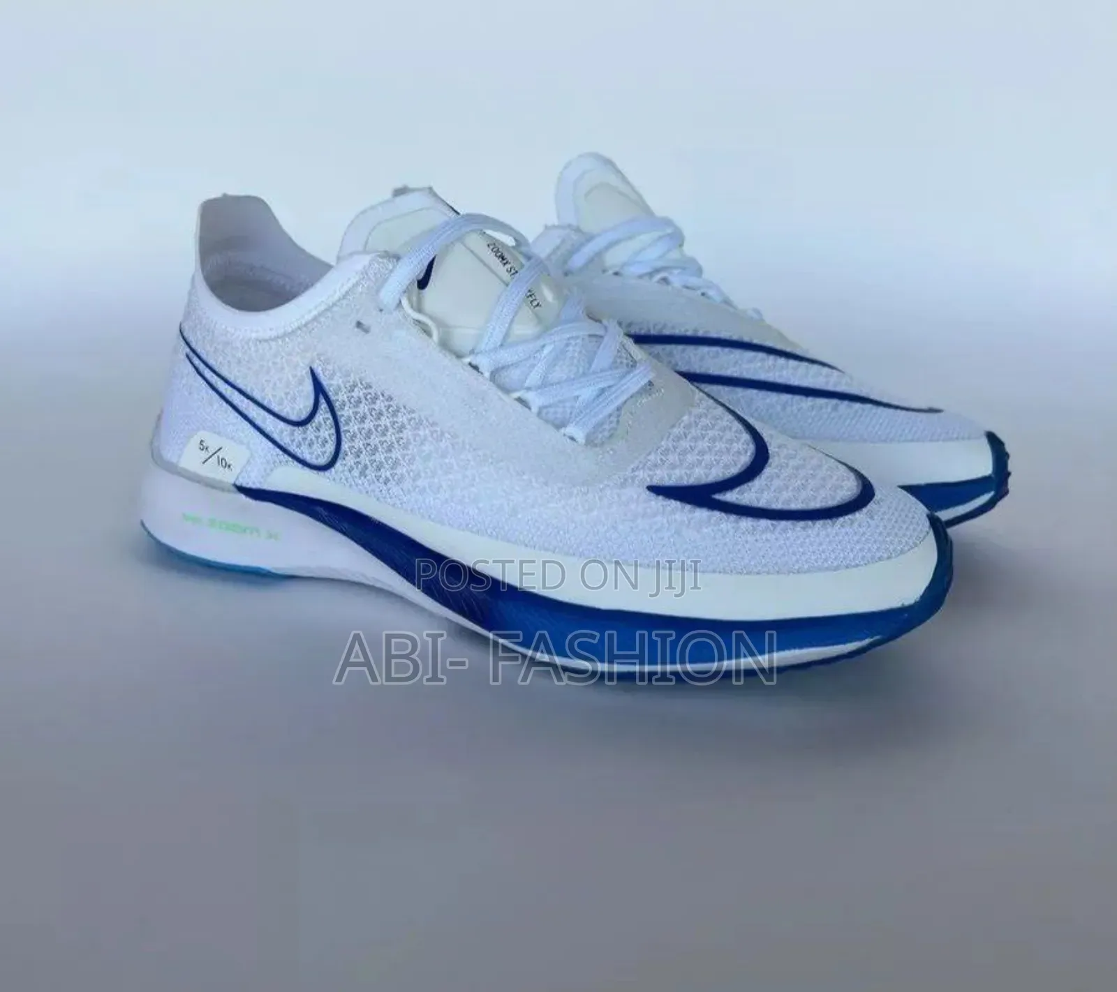 Nike Zoomx Streakfly Road White and Blue Shoes