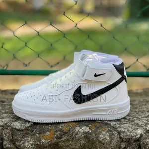 Photo - Nike Af1 High White-Black Shoes