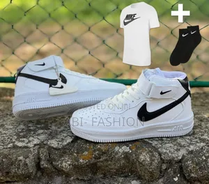 Nike Af1 High White-Black Shoes