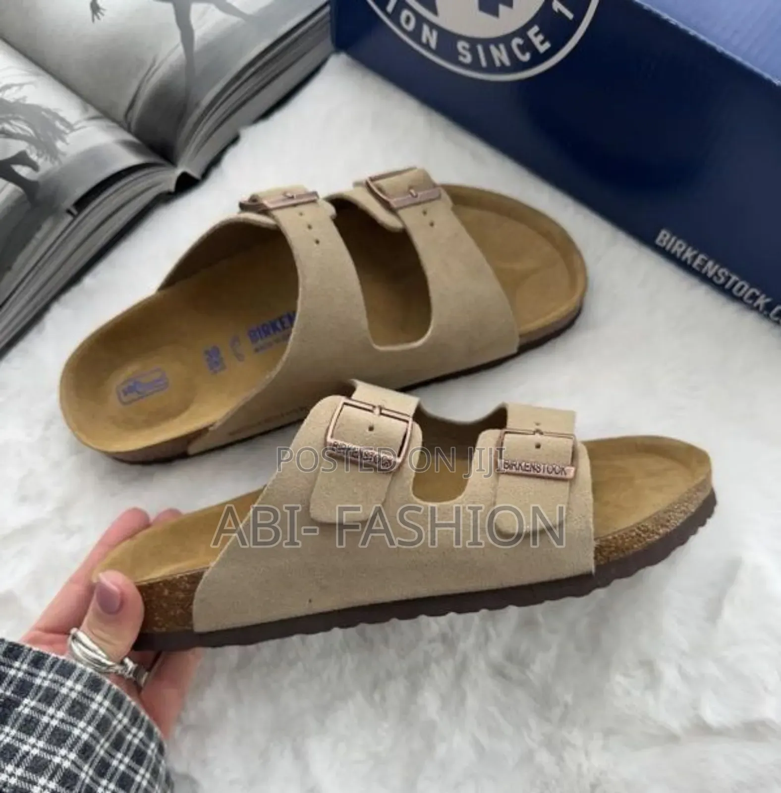 Birkenstock Arizona Clog Suede "Dusty Blue" #Sandal Unisex Shoes