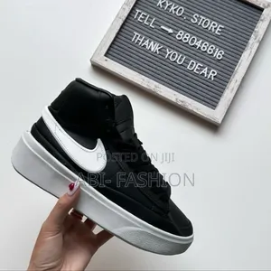 Nike Blazer Phantom High Black White Shoes