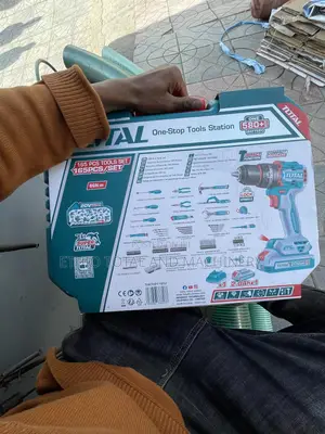 Total 168-Piece Cordless Drill and Hand Tools Set.
