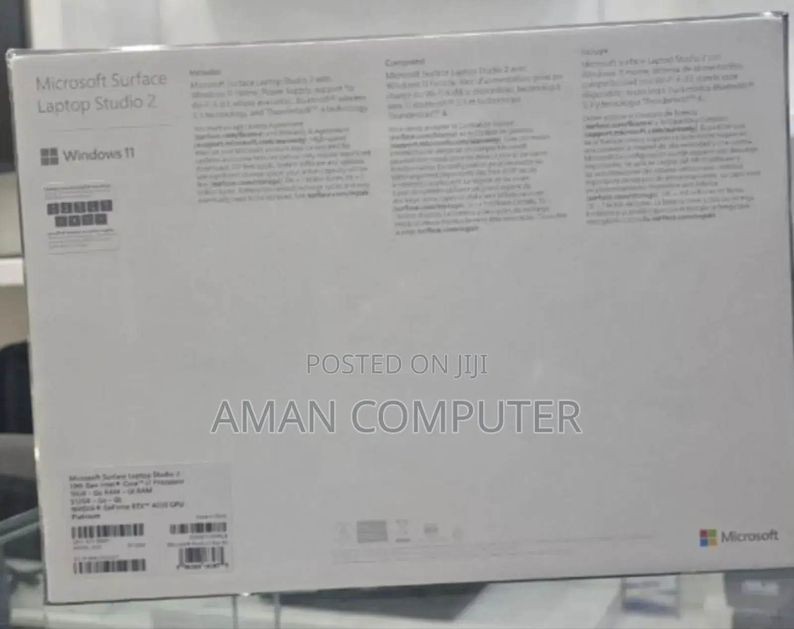 New Laptop Microsoft Surface 16GB Intel Core I7 SSD 512GB