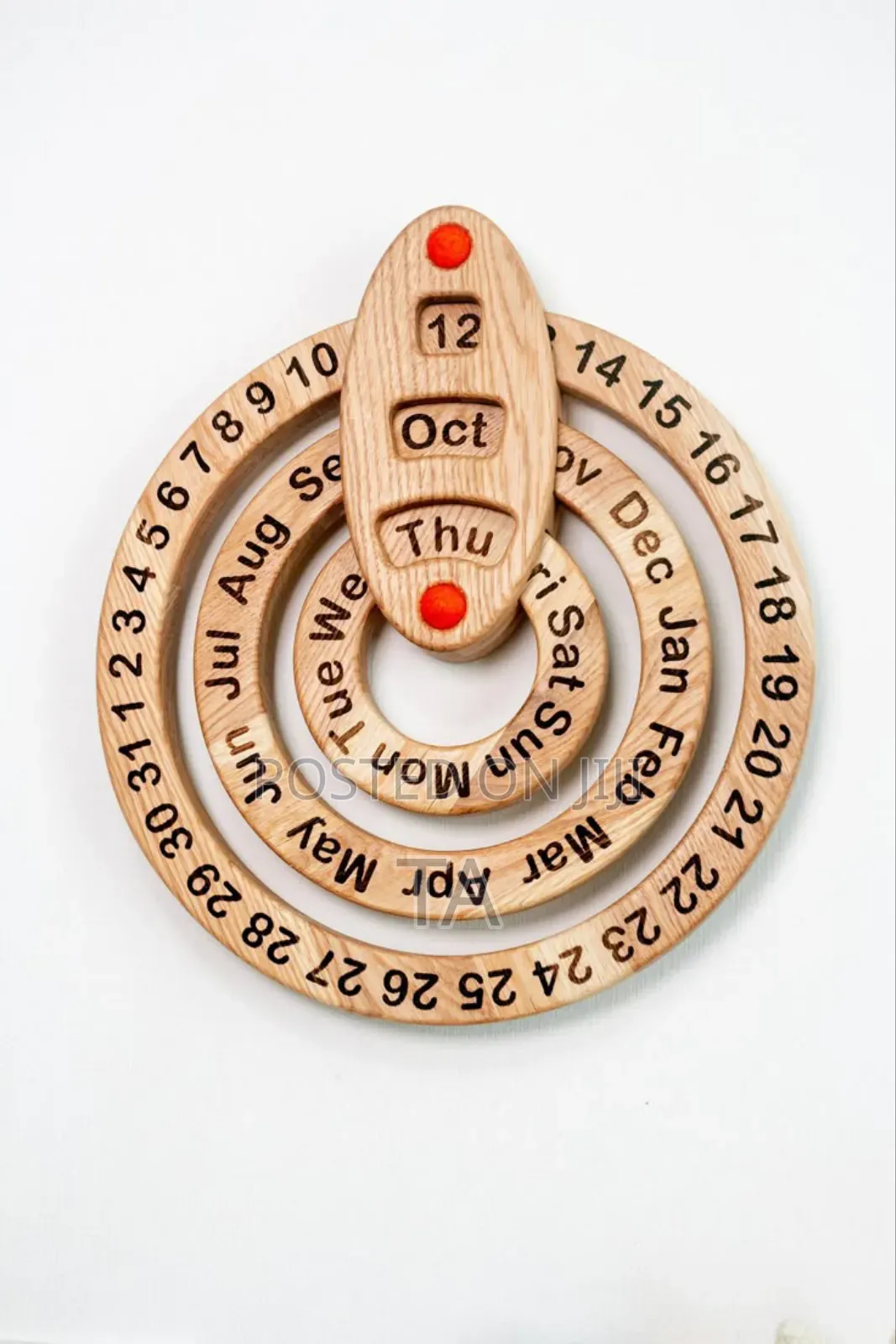 Wooden Manual Calendar