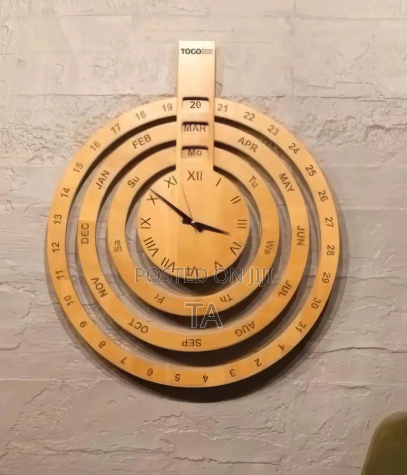 Wooden Manual Calendar