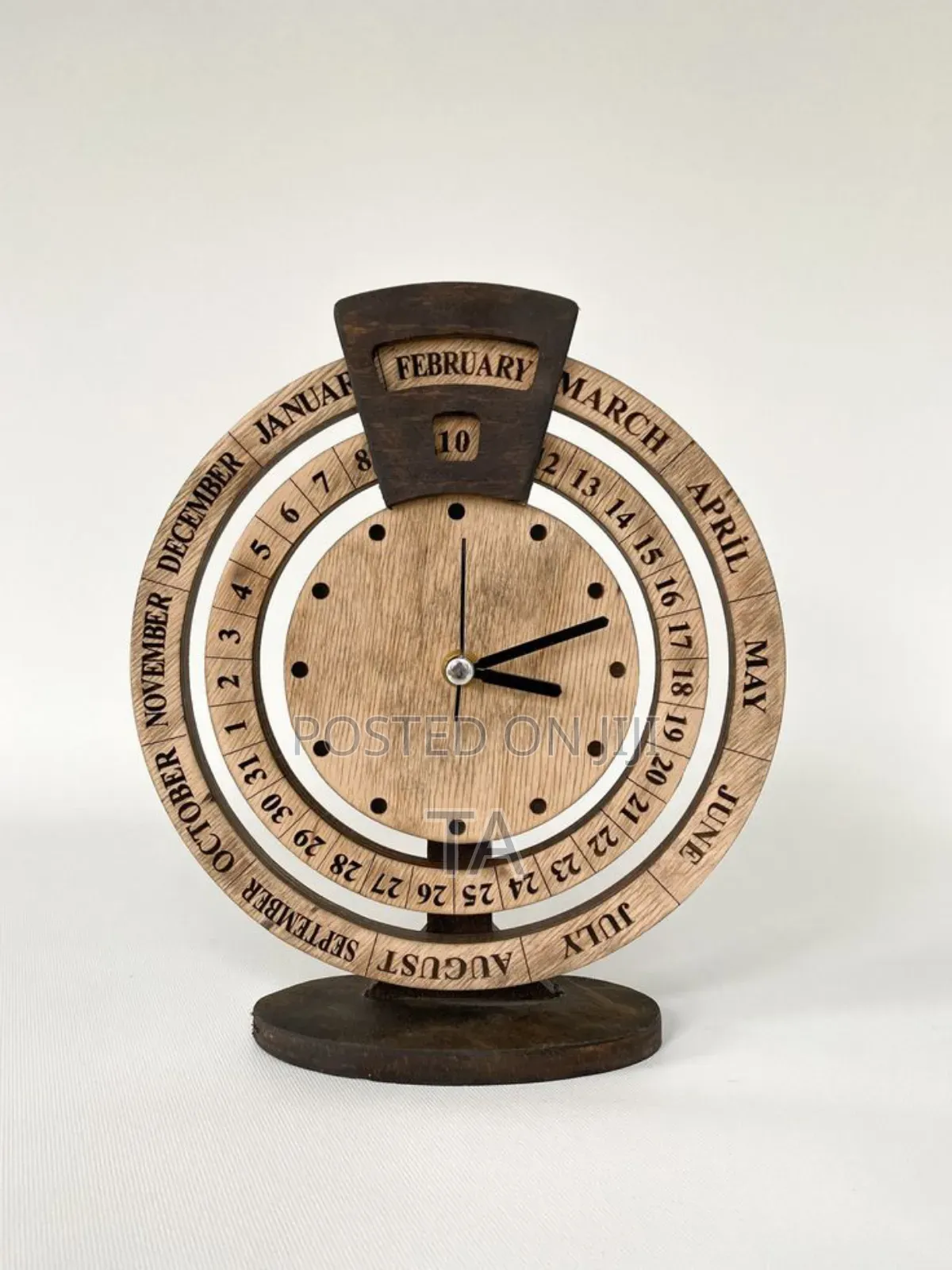 Wooden Manual Calendar
