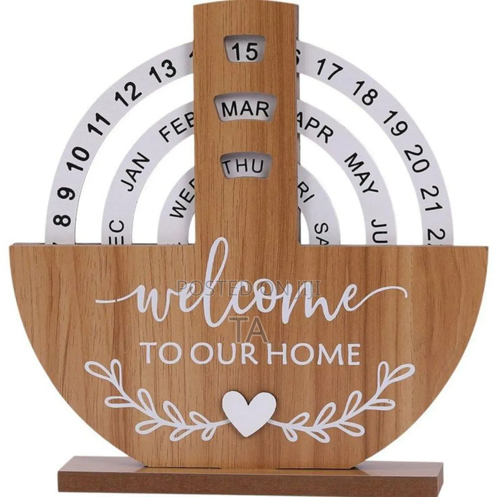 Wooden Manual Calendar