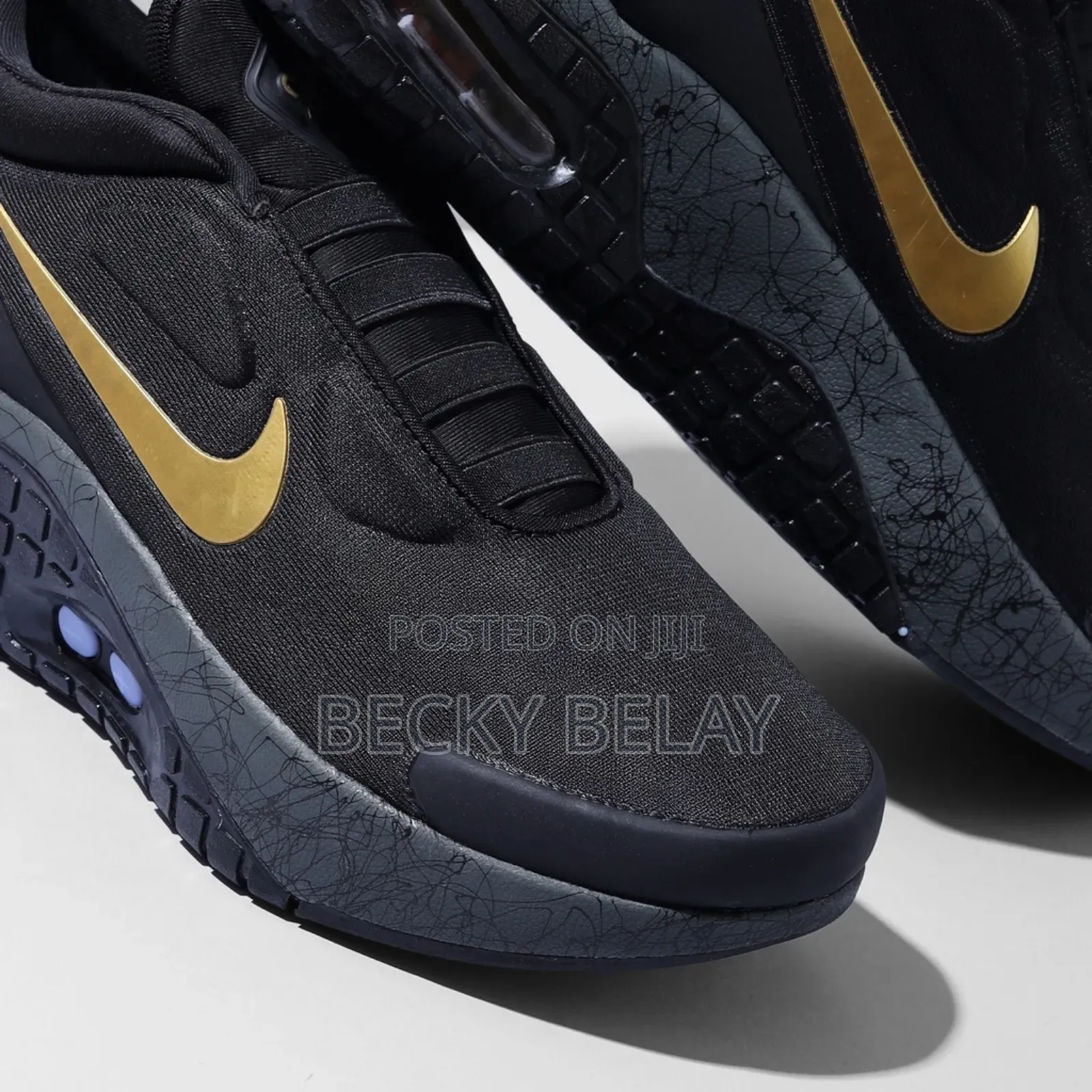 Nike Auto Max Black Gold Shoes