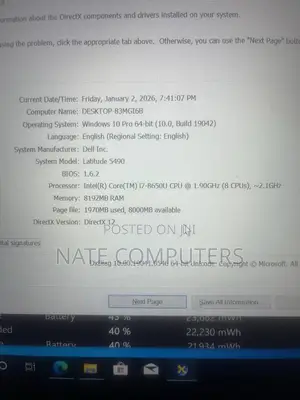 New Laptop Dell Latitude 5490 8GB Intel Core I5 HDD 1T