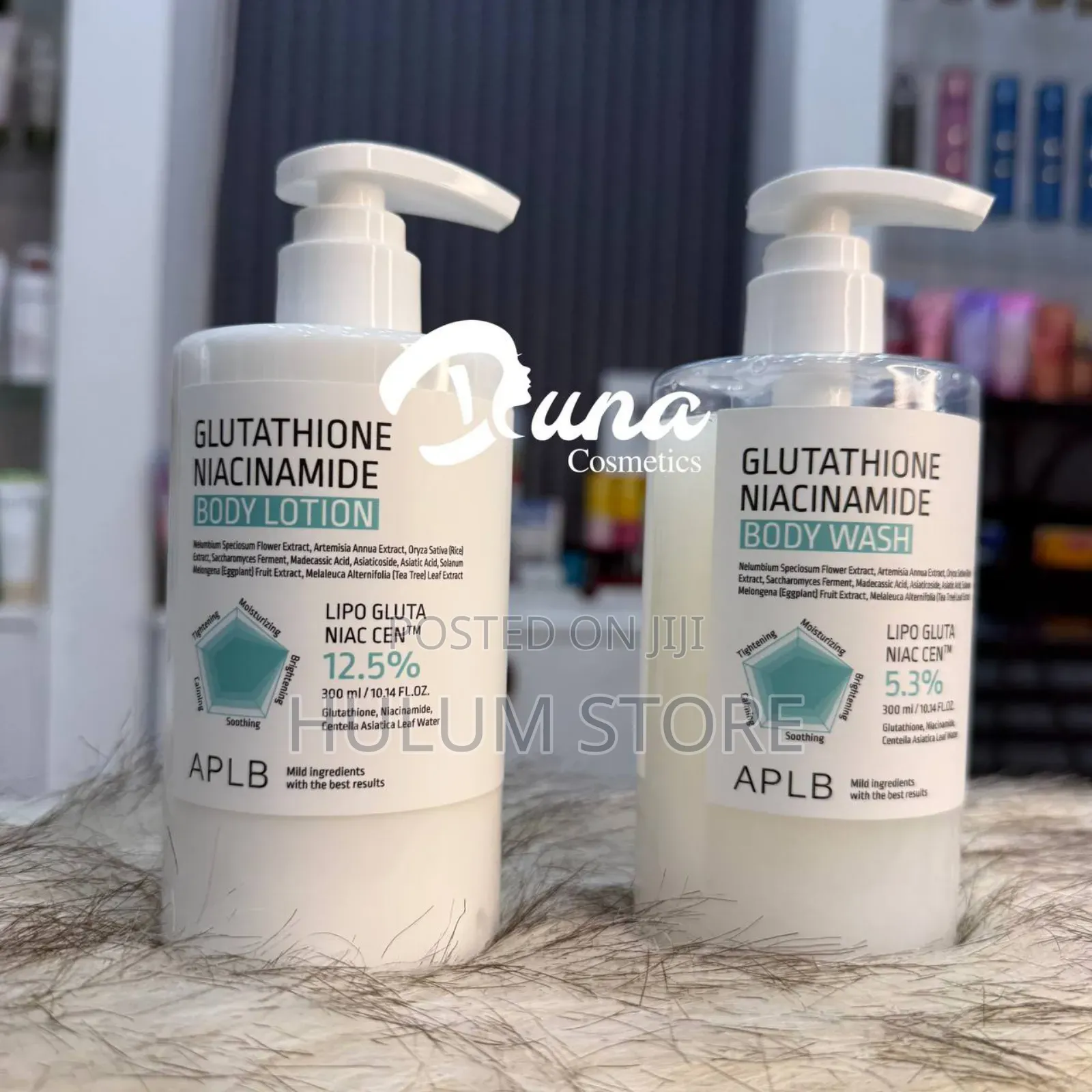 Aplb Glutathione Niacinamide Body Wash and Lotion