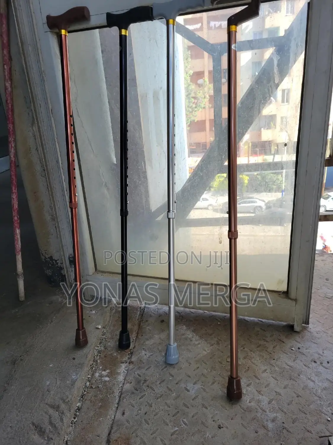 Patterned Adjustable Aluminum Offset Canes衍豳walking Stick