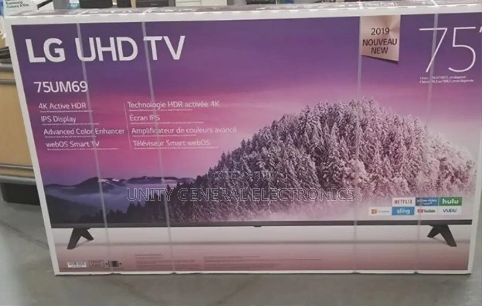 Lg 75" Uhd Smart Android Tv New