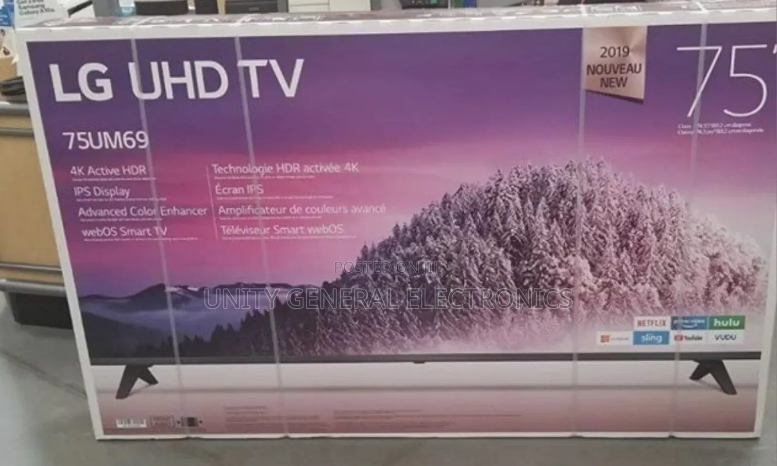 Lg 75" Uhd Smart Android Tv New