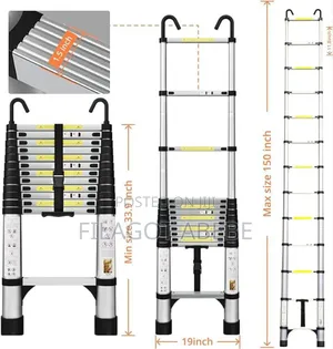 Multi-purpose Stainless Steel Telescopic Ladder