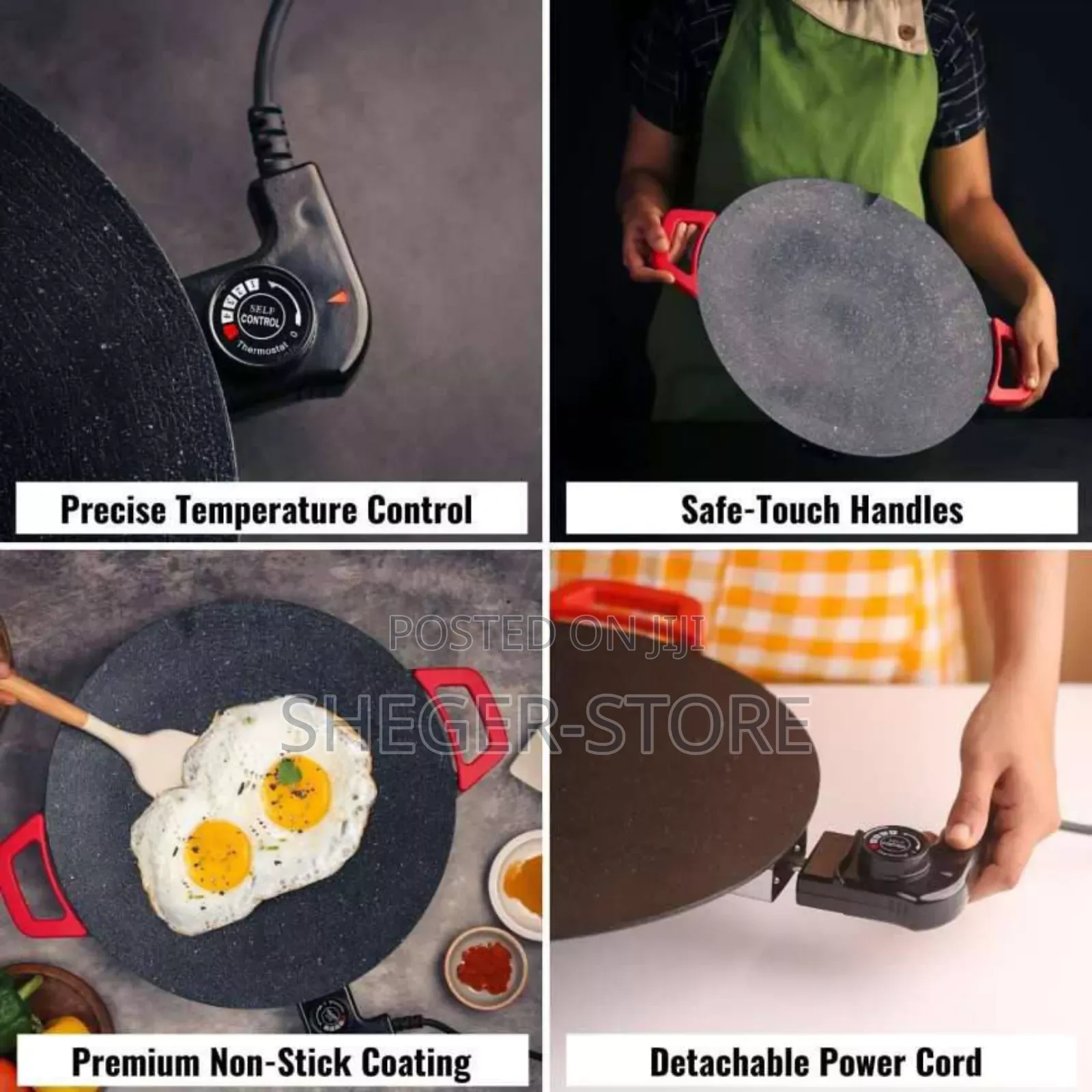 High Quality Multifunctional Electric Plate ( በኤሌትሪክ የሚሰራ ምጣድ)