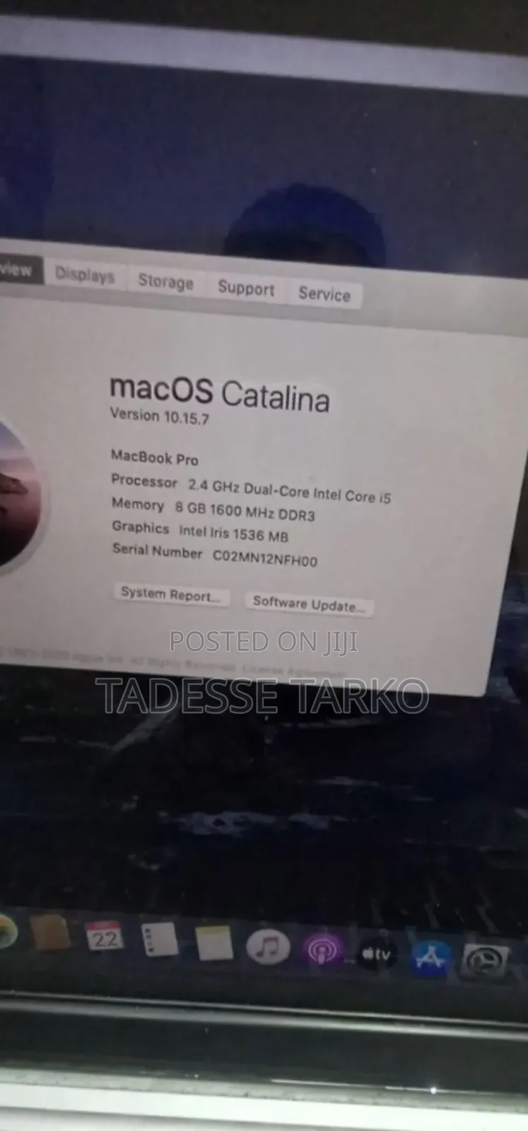 Laptop Apple MacBook 2013 8GB Intel Core I5 SSD 256GB