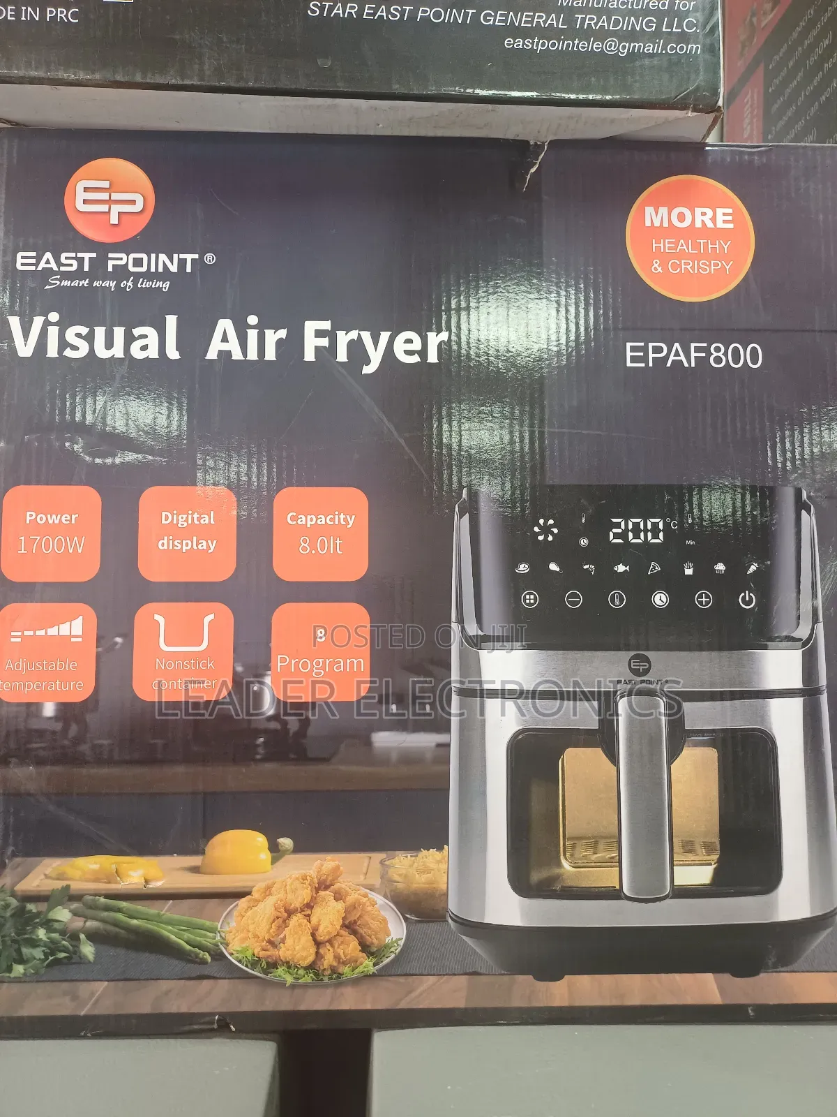 Eastpoint 8l Visual Air Fryer – Healthy Cooking Made Easy