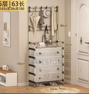 Multi-Functional Storage Unit Shoe and Hat Rack