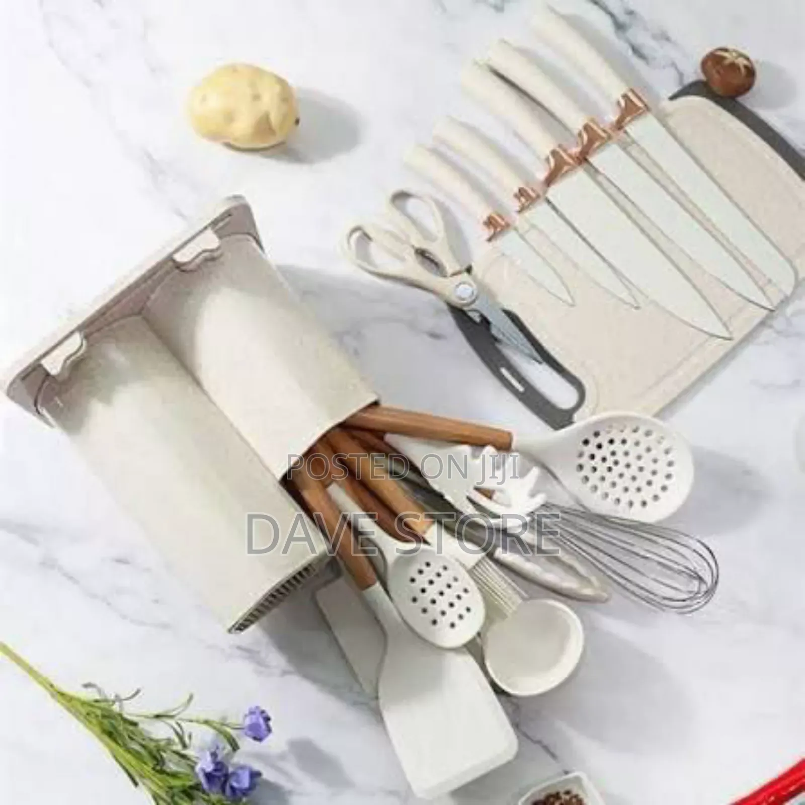 18 PCS Kitchen Utensil Knife Set