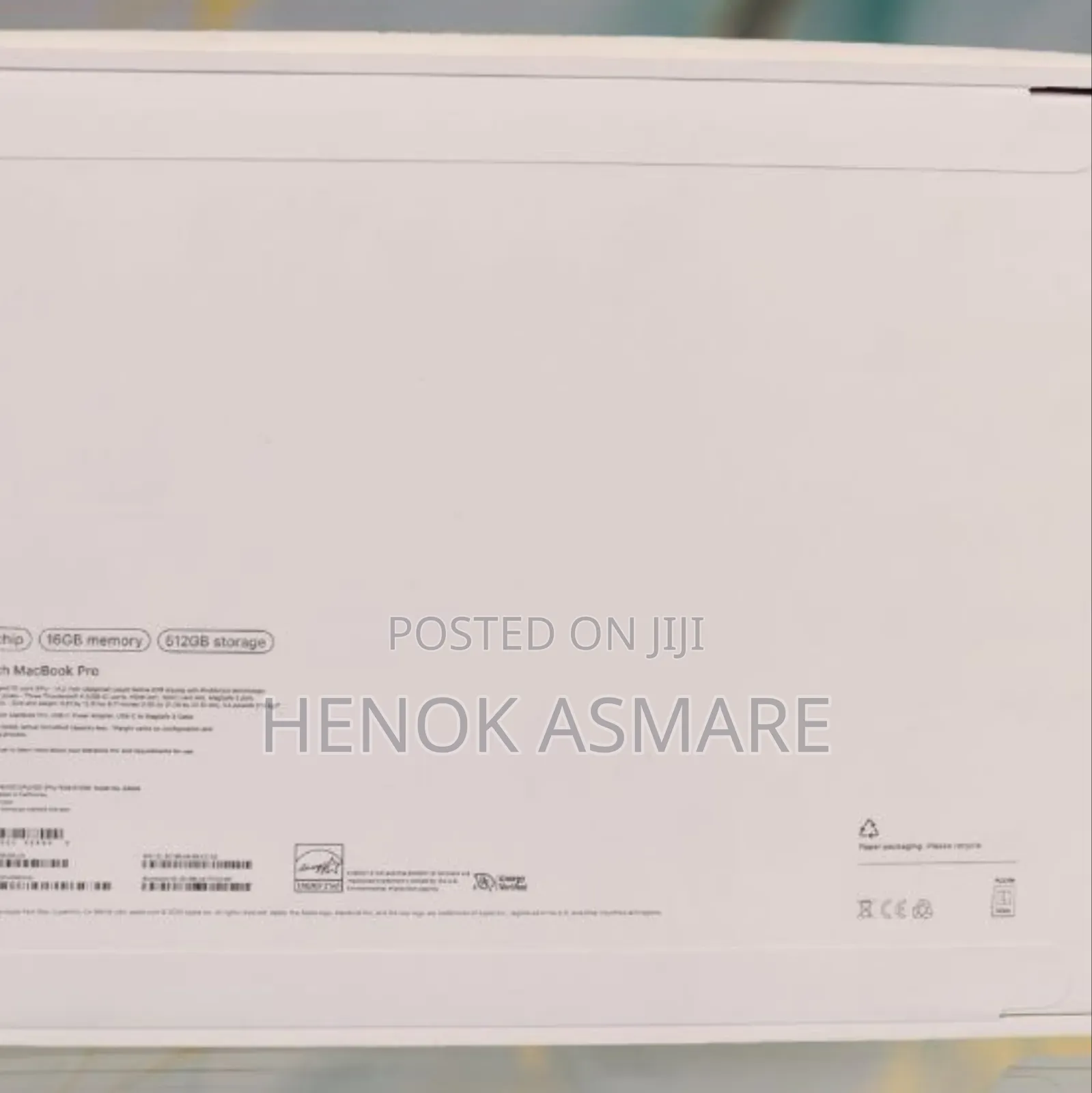 New Laptop Apple MacBook Pro 16GB Apple M5 SSD 512GB