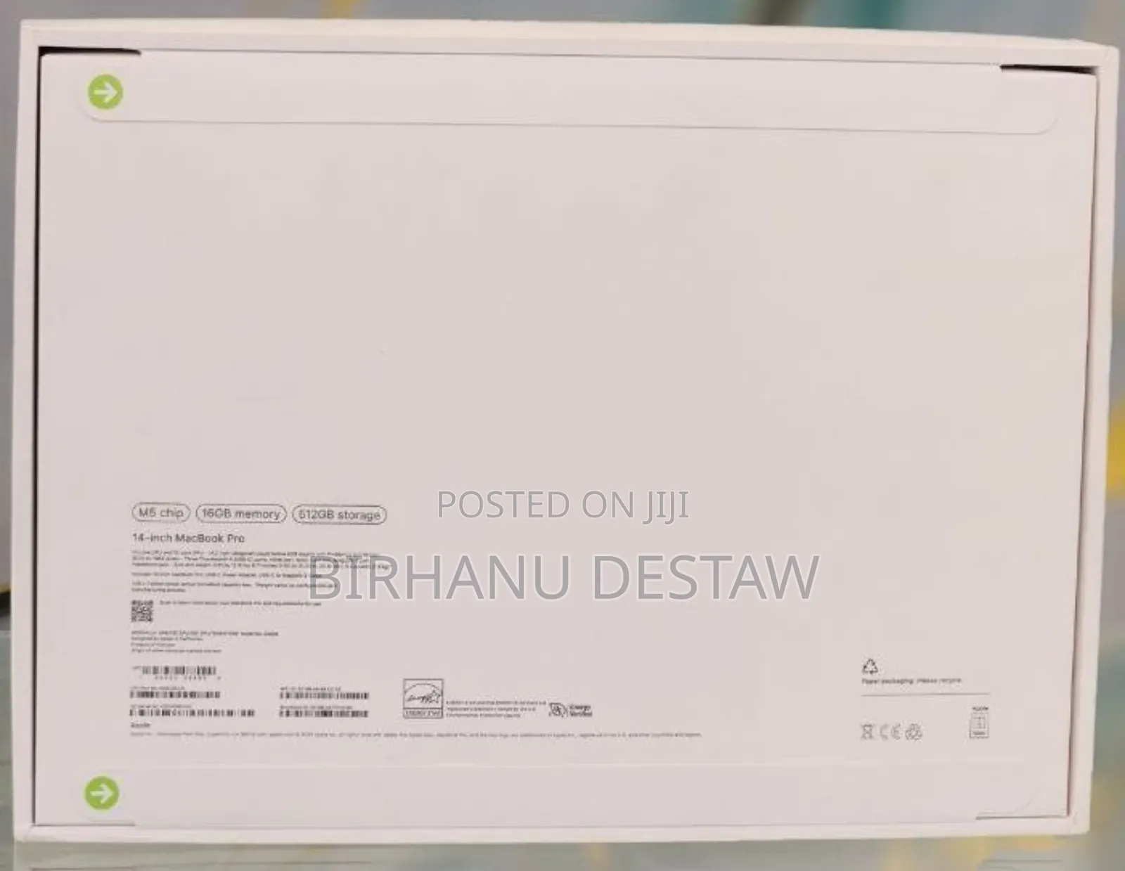 New Laptop Apple MacBook Pro 16GB Apple M5 SSD 512GB