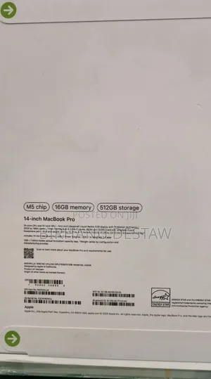 New Laptop Apple MacBook Pro 16GB Apple M5 SSD 512GB
