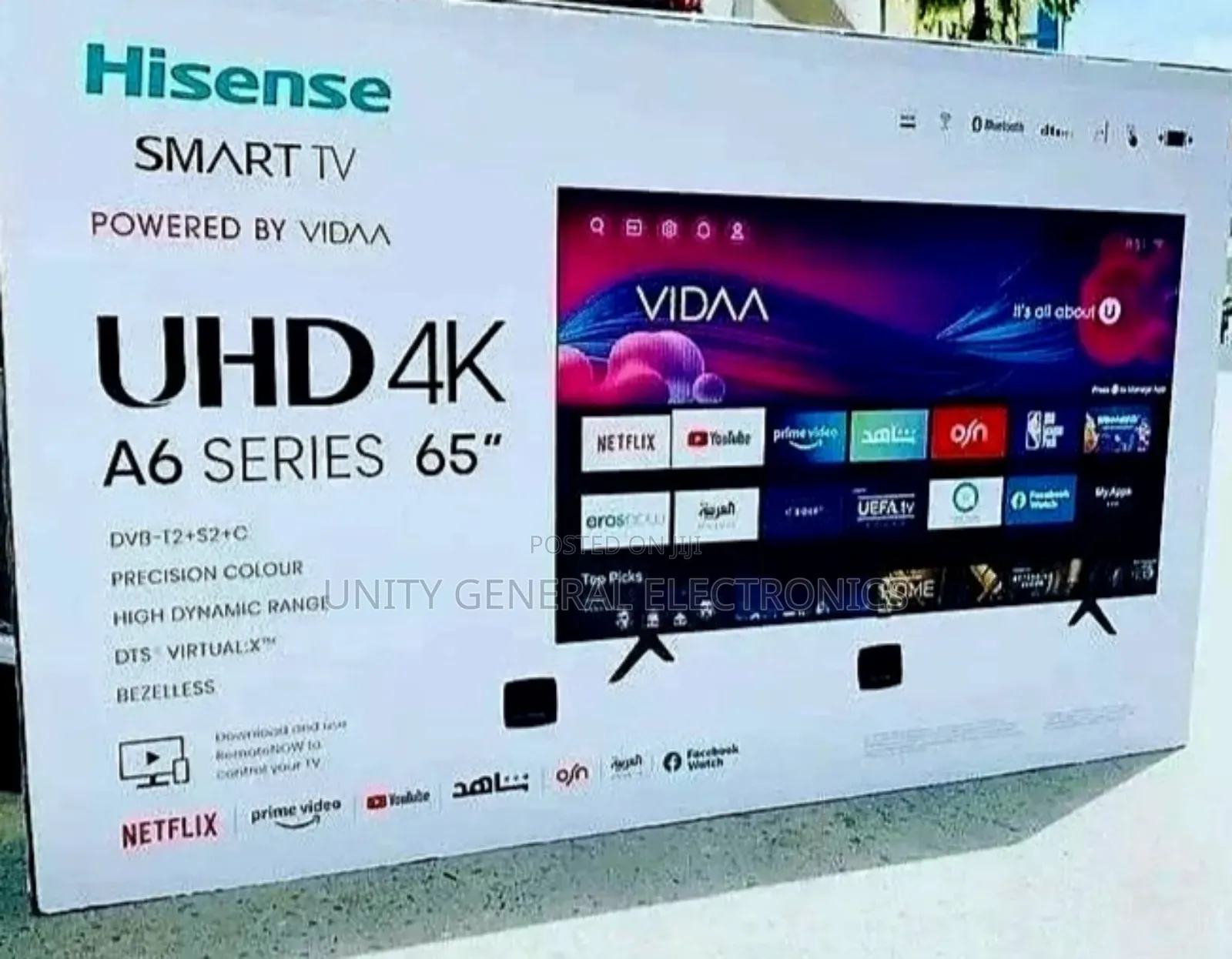 Hisense 65" Uhd A6series Tv