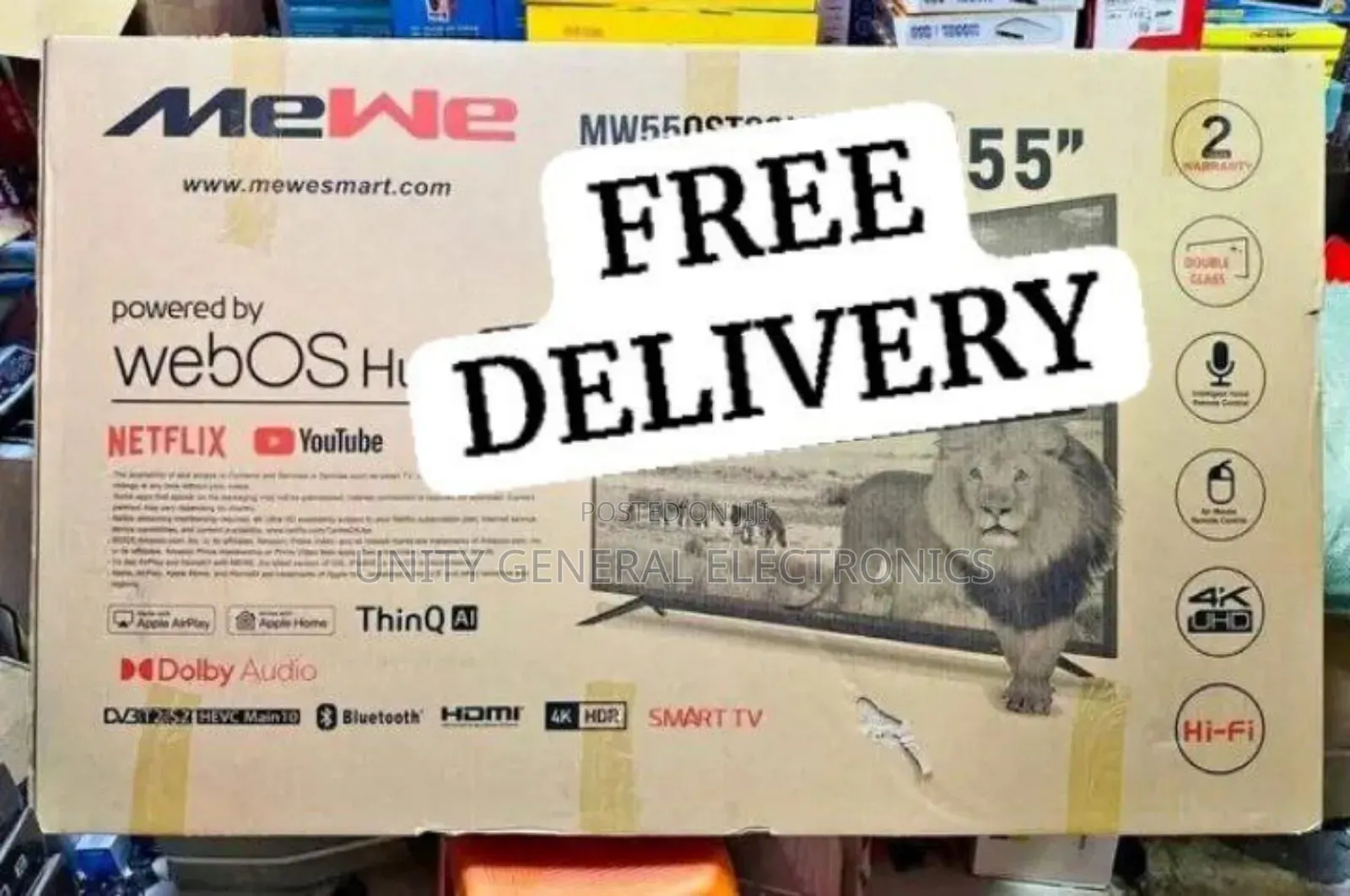 Mewe 55" Qled Webos Smart Tv