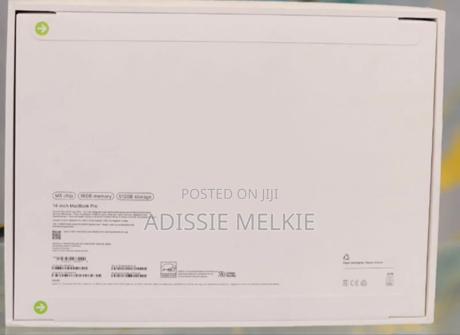 New Laptop Apple MacBook 16GB Apple M5 SSD 512GB