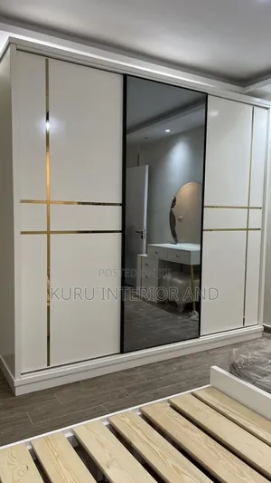 Modern High Quality Closet ( ቁምሣጥን ) Sliding Door 2meter Width