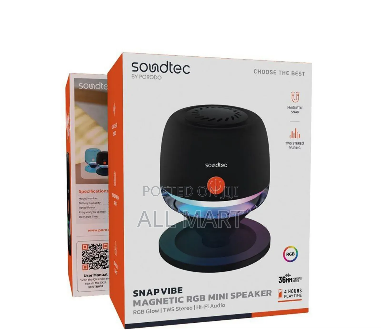 Magnetic Rgb Mini Speaker