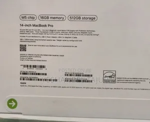 New Apple Macbook Pro 2025 M5 14-Inch 16GB Apple M1 Pro SSD 512GB