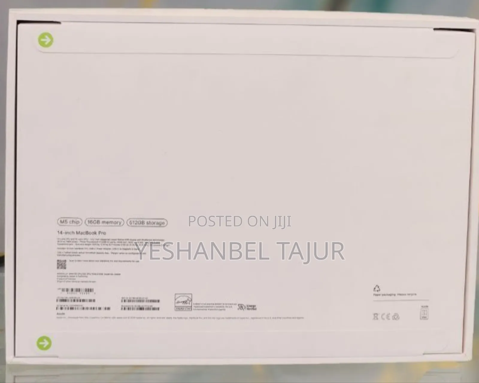 New Apple Macbook Pro 2025 M5 14-Inch 16GB Apple M1 Pro SSD 512GB