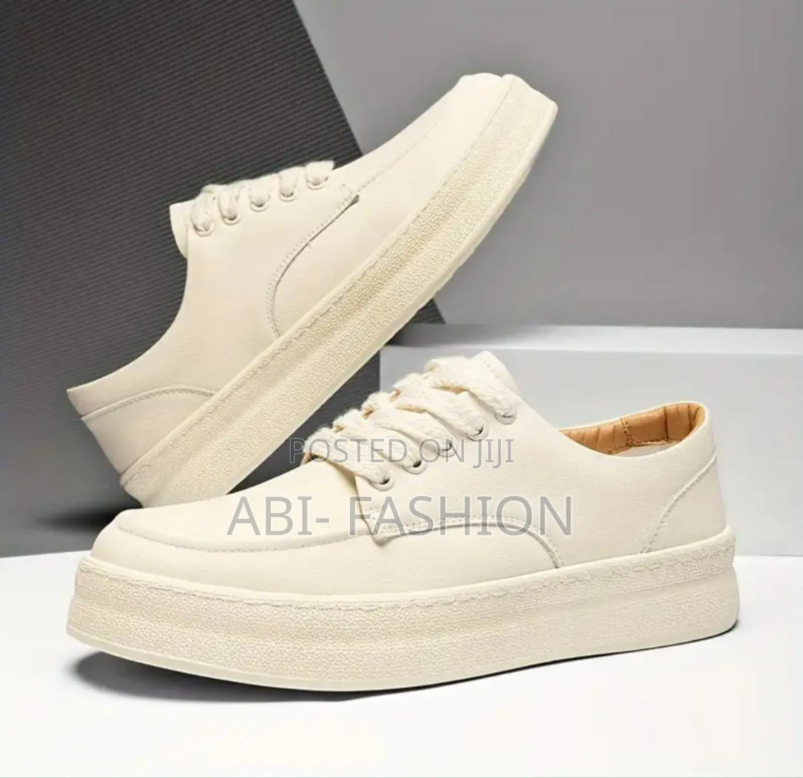 Leather Platform Lace Up Casual Sneakers Shoes