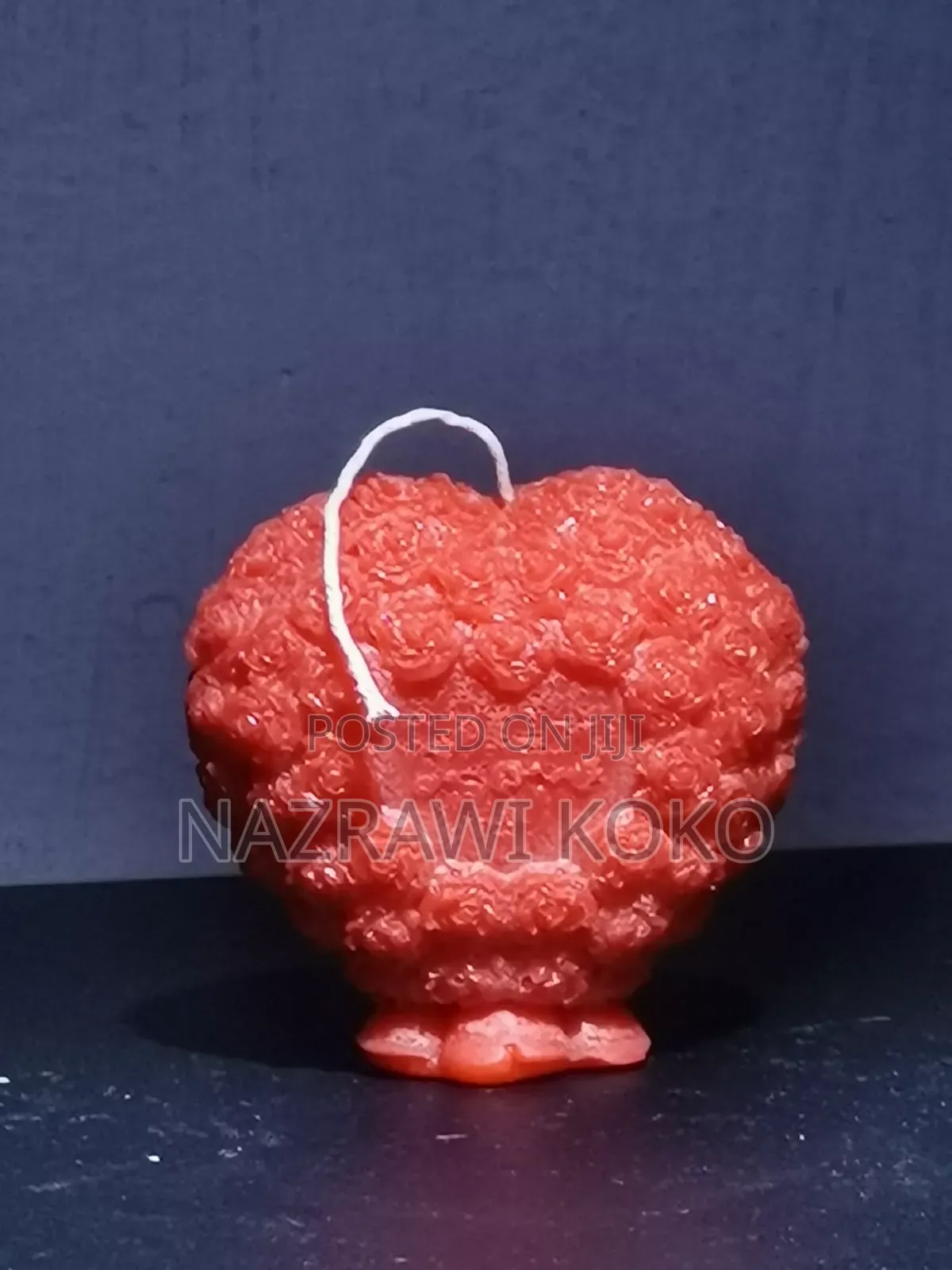 Candle Heart Shape With Roses